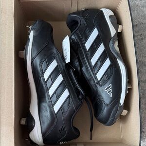 Adidas Men's Black and White Athletic Shoes